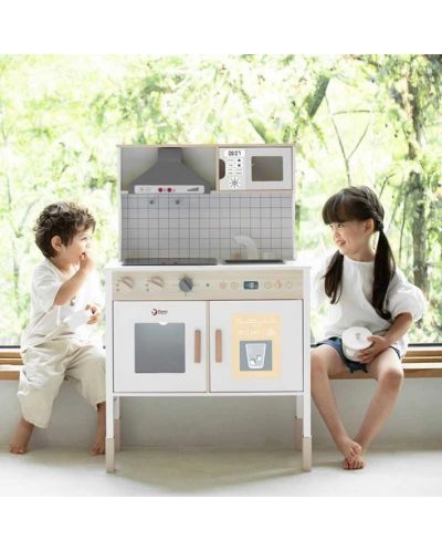 Дървена детска кухня Classic World - Със звукови и светлинни ефекти - 5