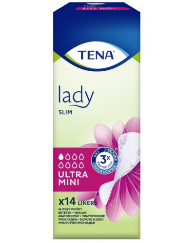 Дамски превръзки Tena Lady - Slim Ultra Mini, 14 броя - 1