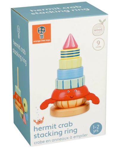 Дървена играчка за нанизване Orange Tree Toys - Рак - 4