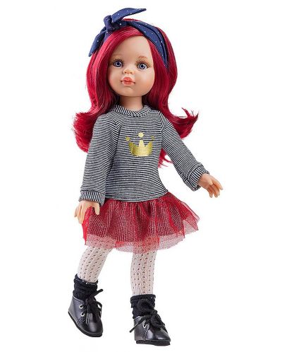 Кукла Paola Reina - Даша, с ефектна рокля и червена коса - 1