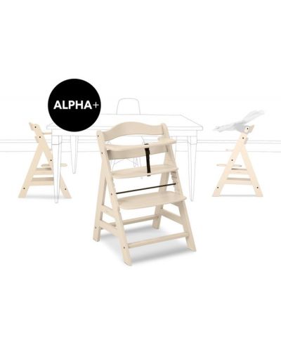 Дървено столче за хранене Hauck - Alpha Plus, Vanilla - 5