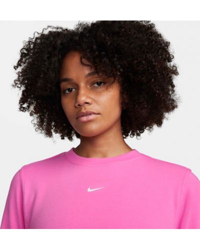 Дамска блуза Nike - Dri-Fit One Crew-Neck French Terry Tunic,  розова - 2