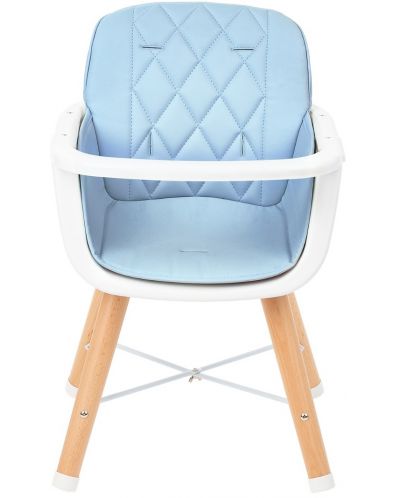 Дървено столче за храненe KikkaBoo - Woody, синьо - 6