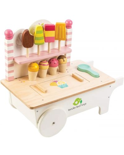 Дървена количка за сладолед Tender Leaf Toys - 1