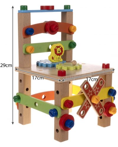 Дървен игрален комплект Iso Trade - Стол за сглобяване - 7