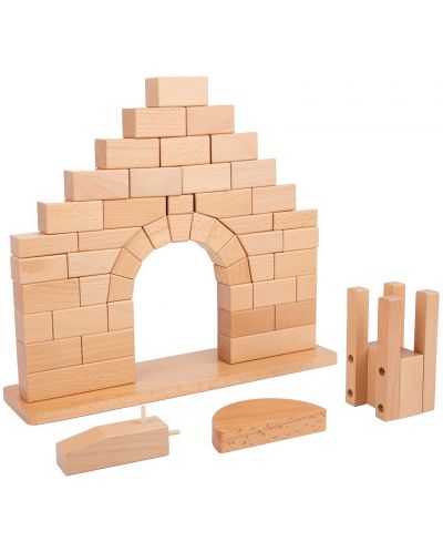 Дървен игрален комплект Smart Baby - Римска арка - 1