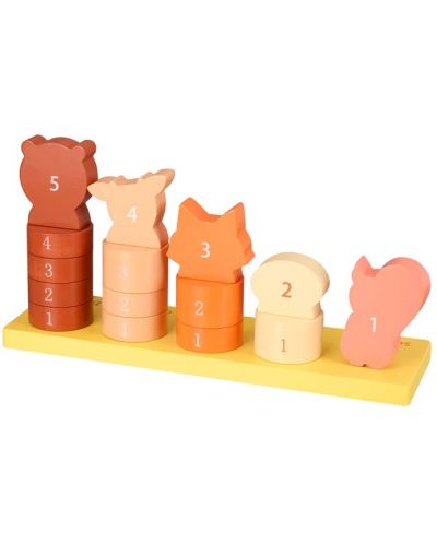 Дървена играчка за сортиране Orange Tree Toys - Горски животни - 2