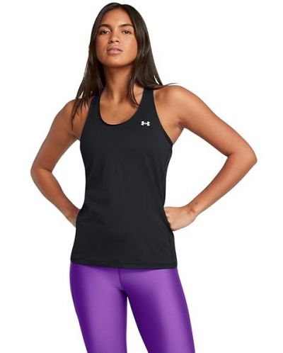 Дамски потник Under Armour - Tech Mesh Racer Tank, черен - 3