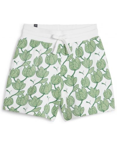 Дамски къси панталони Puma - ESS+ Blossom 5" , зелени - 1