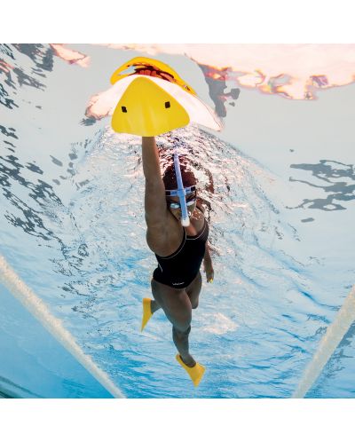 Дъска за плуване Finis - Alignment Kickboard, жълта - 3