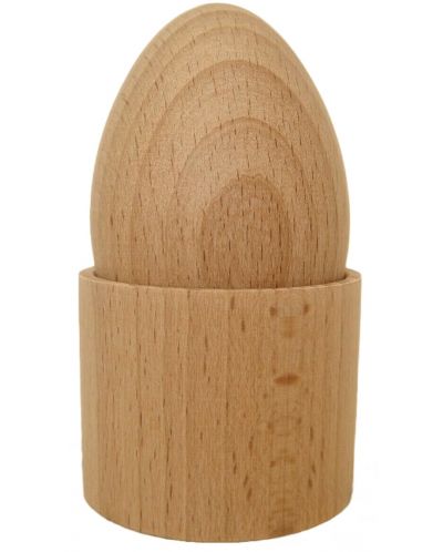 Дървена играчка Smart Baby - Яйце с чашка на Монтесори - 1