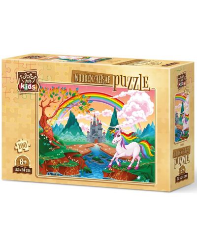 Дървен пъзел Art Puzzle от 100 части - Приказното пони - 1