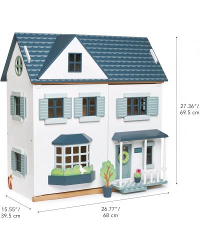Дървена къща за кукли Tender Leaf Toys - Dovetail House - 7