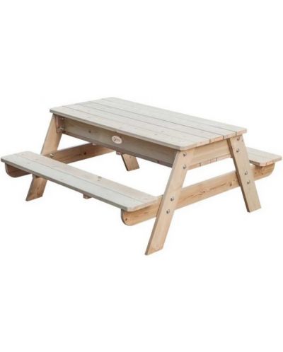 Дървен комплект Classic World - Маса с пейка за игра с пясък и вода - 1