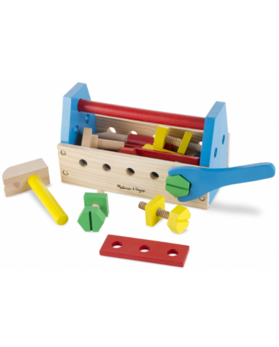 Дървена играчка Melissa & Doug - Кутия с инструменти - 1