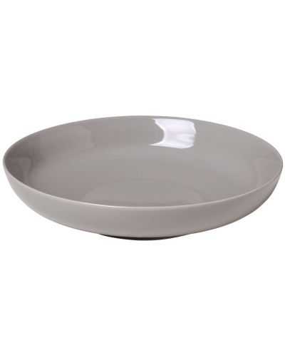 Дълбока порцеланова чиния Blomus - Ro, 22 cm, 720 ml, сивa - 1
