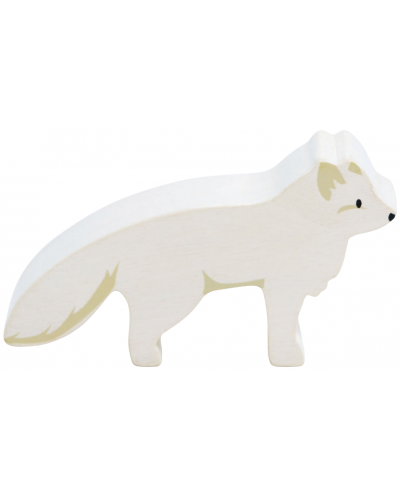Дървена фигурка Tender Leaf Toys - Арктическа лисица - 1
