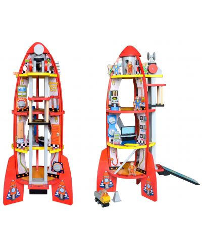 Дървен комплект Acool Toy - Космическа ракета - 2