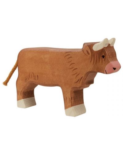Дървена фигурка Holztiger - Стоящо говедо - 1