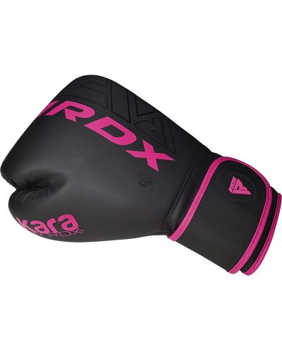 Дамски боксови ръкавици RDX - F6 , черни/розови - 3