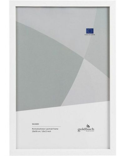 Дървена рамка за снимки Goldbuch Skandi - Бяла, 20 x 30 cm - 1