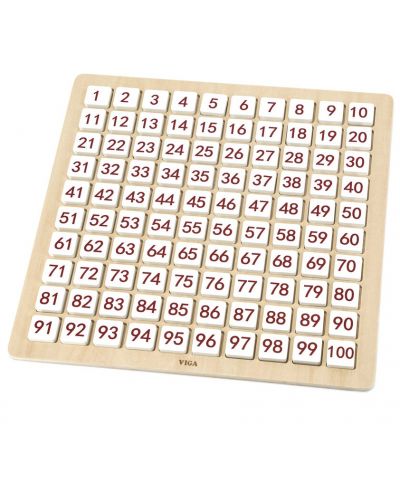 Дървена дъска с букви и цифри Viga - 2