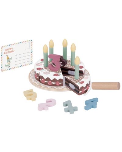 Дървен комплект Tooky Toy - Торта за рожден ден - 1