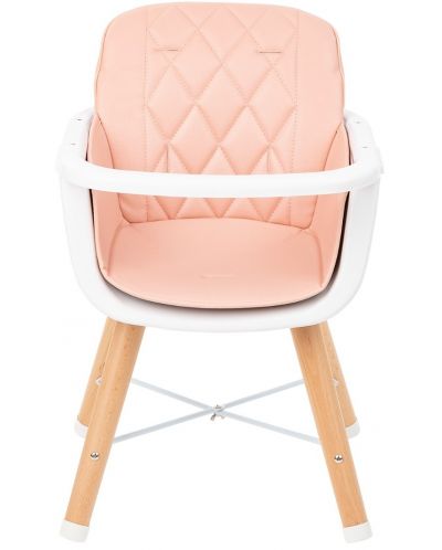 Дървено столче за храненe KikkaBoo - Woody, розово - 6