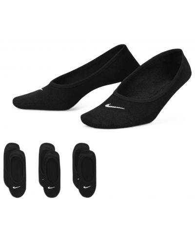 Комплект дамски чорапи Nike - Everyday Lightweight, 3 чифта , черни - 1