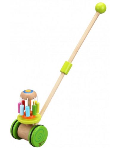 Дървена играчка за бутане Classic World - Дъга - 1