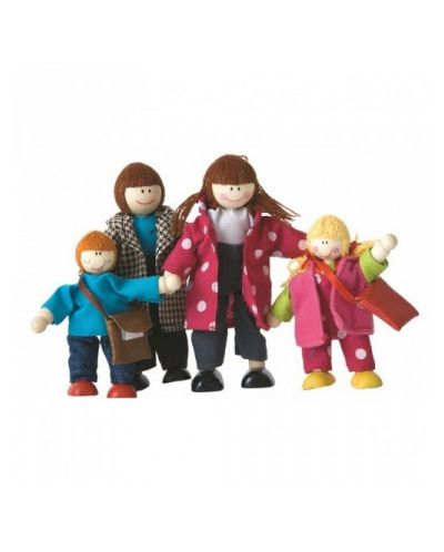 Дървени кукли Woody - Семейство, 4 броя II - 1