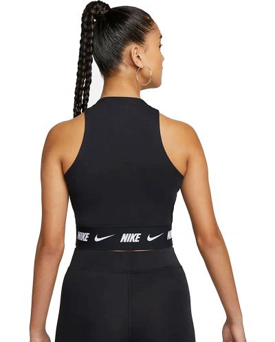 Дамски потник Nike - Sportswear Crop Tape Top, черен - 4