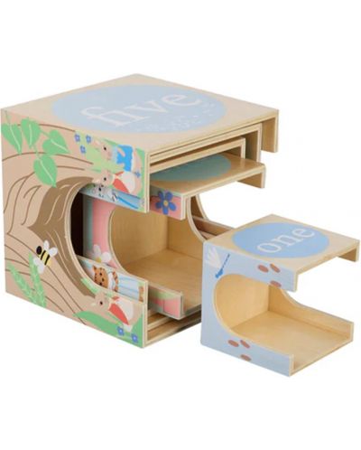 Дървени кубчета за подреждане Orange Tree Toys Peter Rabbit - 4