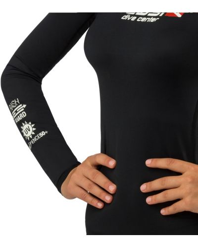 Дамска блуза за плуване с дълъг ръкав Cressi - Rash Guard, черна - 3