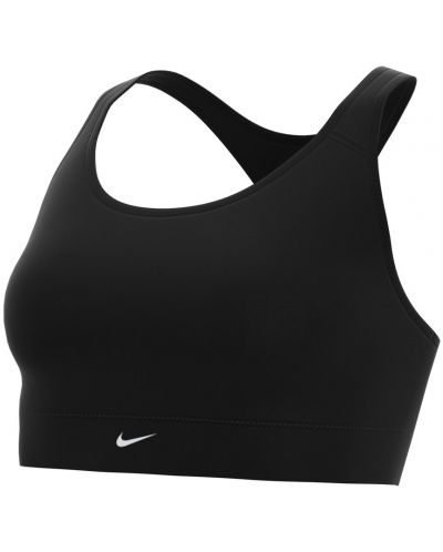 Дамско спортно бюстие Nike - Swoosh , черно - 1