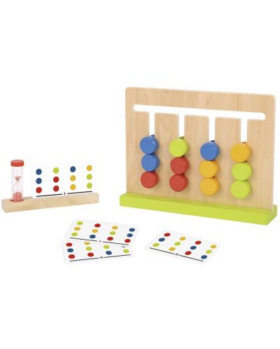 Дървена детска логическа игра Tooky Toy - Цветове - 1