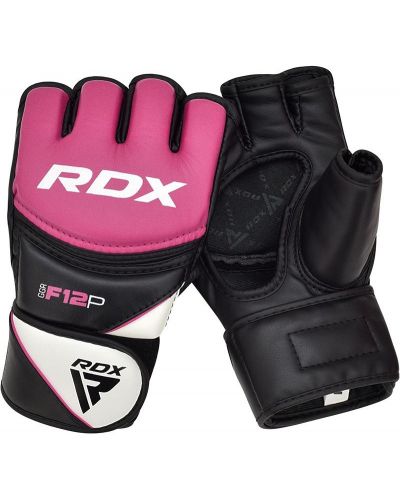 Дамски MMA ръкавици RDX - F12 , розови/черни - 4