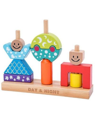 Дървени креативни блокчета Raya Toys - 1