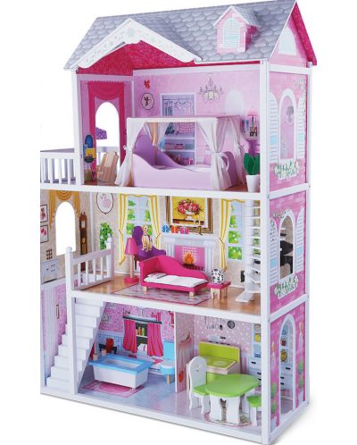 Moni Дървена Къща за кукли Aria 4107 - 1