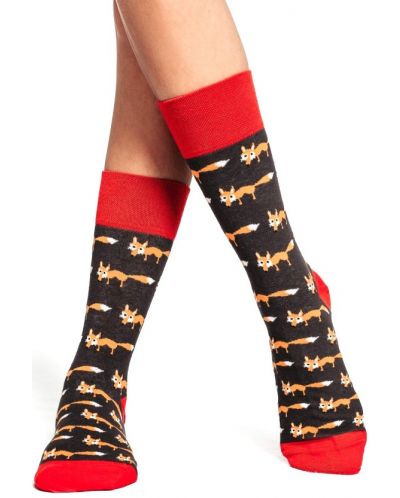Дамски чорапи Crazy Sox - Лисици, размер 35-39 - 2