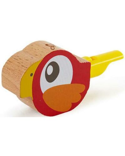 Дървена свирка HaPe International - Птиче, червена - 1