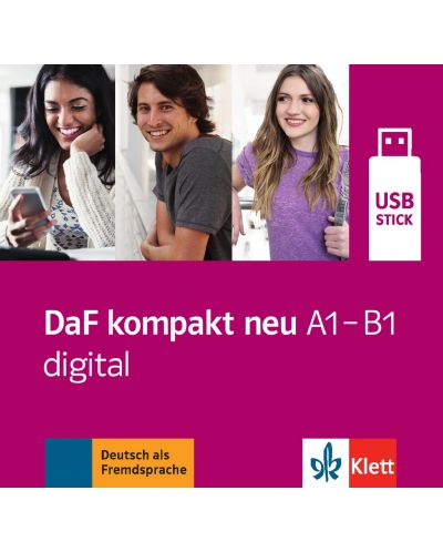 DaF kompakt Neu A1-B1: digital USB-Stick / Немски език - ниво A1-B1: Интерактивен USB стик - 1