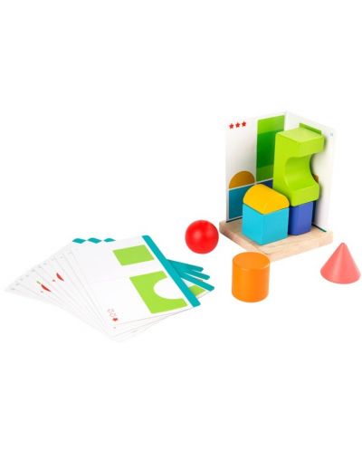 Дървена образователна играчка Lucy&Leo - Запознаване с геометрията - 1