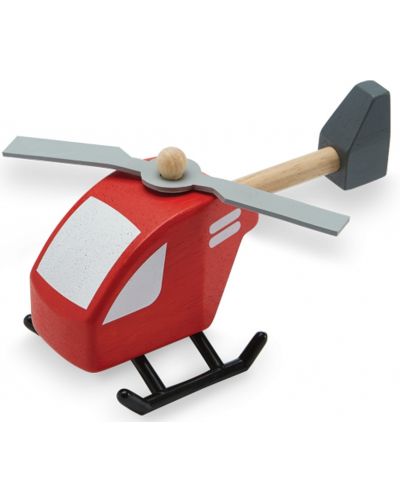 Дървена играчка PlanToys - Хеликоптер - 1