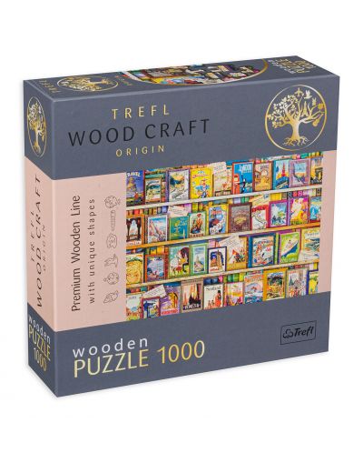 Дървен пъзел Trefl от 1000 части - Световни пътеводители - 1
