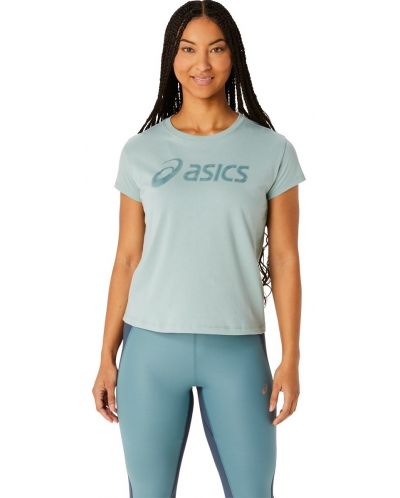 Дамска тениска Asics - Big Logo, синя - 1