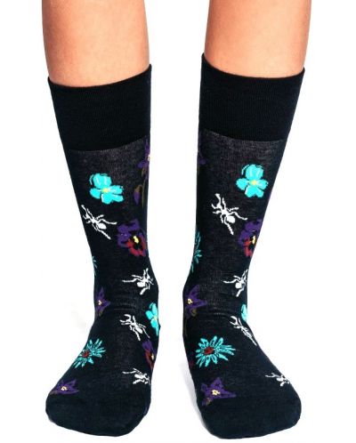 Дамски чорапи Crazy Sox - Цветя, размер 35-39 - 1
