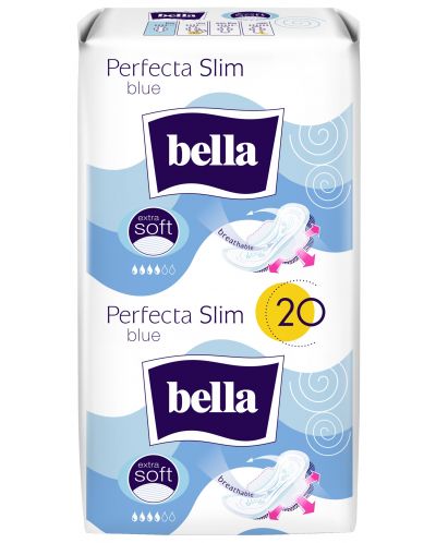 Bella Perfecta Slim Дамски превръзки Blue, 20 броя - 1