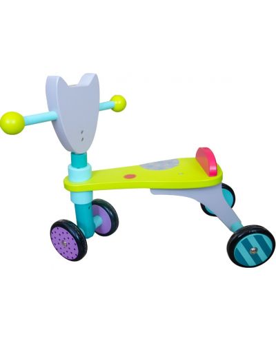 Дървено колело за бутане Acool Toy - С 4 колела - 2