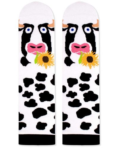 Дамски чорапи Pirin Hill - Farm Cow, размер 35-38, бели - 1